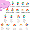 45Pcs 9 Styles Acrylic Cabochons MACR-CJ0001-29-2