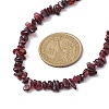 Natural Garnet Chip Beaded Necklace NJEW-JN04615-09-3