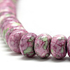 Synthetic Ocean White Jade Beads Strands G-S257-5x10mm-04-3