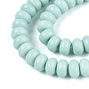 Opaque Solid Color Glass Beads Strands GLAA-ZX008-8mm-18A-3