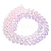 Transparent Painted Glass Beads Strands X-DGLA-A034-T6mm-A05-5