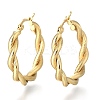 304 Stainless Steel Hoop Earring X-EJEW-F257-18G-2