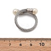 304 Stainless Steel Open Cuff Rings for Women RJEW-F173-04P-3