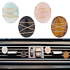 4Pcs 4 Style Oval Gemstone Car Air Vent Clips JEWB-AB00027-1