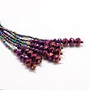Glass Bead Lariat Necklaces X-NJEW-O059-04F-2