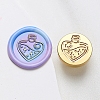 Wax Seal Brass Stamp Head AJEW-G056-01S-1
