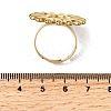 Adjustable 304 Stainless Steel Open Cuff Ring Components STAS-P403-01E-G-3