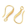 Brass Earring Hooks KK-H532-09G-2