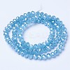 Electroplate Glass Beads Strands EGLA-A034-J4mm-A06-2