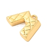 Brass Micro Pave Cubic Zirconia Charms KK-C117-12G-M-2