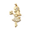 Brass Micro Pave Cubic Zirconia Pendants KK-H519-02A-G-1