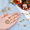 10Pcs 2 Styles Brass Fold Over Clasps KK-HS0001-31-3