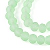 Baking Paint Frosted Glass Beads Strands FGLA-N003-6mm-04-3