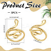 3Pcs Snake Brass Wide Band Rings RJEW-ME0001-01-2
