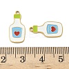 304 Stainless Steel Enamel Pendants X1-STAS-G360-04G-06-3