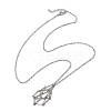 3Pcs 3 Sizes 304 Stainless Steel Singapore Chain Macrame Pouch Pendant Necklace Making SA-CJ982C-P-2