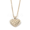Golden Plated Heart with Constellation/Zodiac Sign Alloy Enamel Pendant Necklaces NJEW-H214-A08-G-2