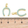 Brass Micro Pave Light Sky Blue Cubic Zirconia Pendants X-CU-CBABDE1-08G-3