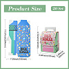 20Pcs 2 Colors Kraft Paper Cardboard Candy Storage Tote Boxes AJEW-CJ0001-59-2