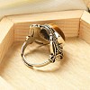 Natural Tiger Eye Adjustable Rings RJEW-I108-02AS-07-3