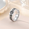 Retro 201 Stainless Steel Enamel Finger Rings for Men FS-WG366A7-04-1