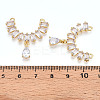 Brass Micro Pave Cubic Zirconia Pendants KK-N254-238G-3