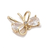 Brass with Clear Cubic Zirconia Pendants LS-KK-Z061-22G-2