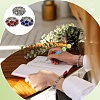 60Pcs 3 Colors Alloy Rhinestone European Beads CPDL-PH0001-11-5