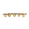 Chinese Style Alloy Enamel Chandelier Components Links X-ENAM-E329-05A-G-6