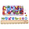 Mixed Shapes Cute Carton Wooden Beads for Children DIY at Home and Classroom WOOD-PH0001-01-B-2