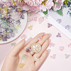 360PCS 6Colors Transparent Acrylic Bead Caps TACR-SC0001-24-3