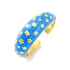 Brass Open Cuff Rings RJEW-U009-14G-2