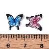 Butterfly Theme Printed Transparent Resin Cabochons CRES-T025-23-3