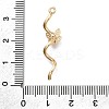 Brass Micro Pave Cubic Zirconia Pendants KK-D312-07G-3