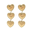 PVD Vacuum Plating 304 Stainless Steel Stud Earrings for Women EJEW-C120-02G-1