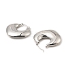 Non-Tarnish 304 Stainless Steel Hoop Earrings for Women EJEW-G358-06P-2