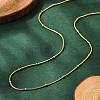 Ion Plating(IP) 304 Stainless Steel Snake Chain Necklaces X-NJEW-F248-11A-G-1