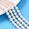 Natural Cultured Freshwater Pearl Beads Strands PEAR-N012-06Y-01-1