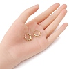 Brass Hoop Earring Findings ZIRC-YW0001-05G-4