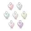 Imitation Shell & Pearl Acrylic Pendants PALLOY-JF04518-01-1