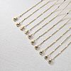 2MM 304 Stainless Steel Curb Chain Necklaces for Women Men NJEW-F351-04G-1