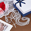 Glass Beads Wedding Rosary Lasso Rope for Wedding HJEW-OC00259-4