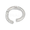 Brass Micro Pave Cubic Zirconia Twister Clasp KK-G522-16P-2