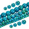 117Pcs 4 Styles Synthetic Yellow Turquoise(Jasper) Beads Strands TURQ-AR0001-22-1