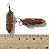 Synthetic Goldstone Double Terminal Pointed Pendants G-H308-05P-02-3