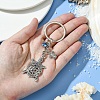 Alloy Rhinestone Keychain KEYC-YW00072-5