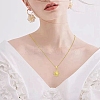 304 Stainless Steel Sun Pendant Box Chain Necklaces for Women Men NJEW-YW00002-01-6