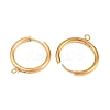 316 Stainless Steel Huggie Hoop Earring Findings EJEW-B158-01F-G-2