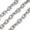 304 Stainless Steel Textured Cable Chains CHS-K023-13P-1