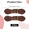 CutHollow 2Pcs Leather Toggle Buckle AJEW-CL0001-26C-2